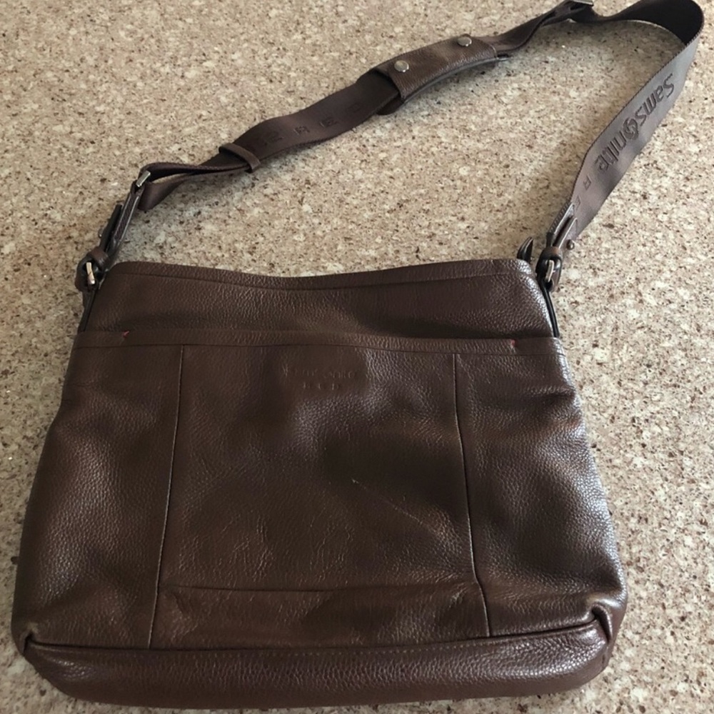 Leather crossbody
